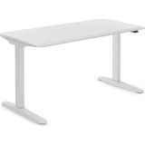 Nurus U-DO Sit&Stand Yükseklik Ayarlı Standart Kontrol Panelli Çalışma Masası - HDF Toz Boya - Beyaz - 70*140