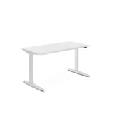 NURUS U-DO Sit&Stand Yükseklik Ayarlı Standart Kontrol Panelli Çalışma Masası - Melamin Beyaz
