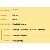 Nurxos Anna Kadın Parfüm Edp 30 Ml – Oryantal Vanilya Kalıcı Koku - 9939