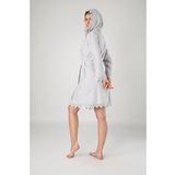 Nuşa Dantelli Bambo Cotton Bornoz