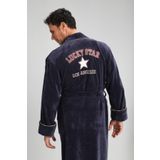 Nuşa Erkek Gri Bornoz Füme 4XL