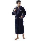Nuşa Men Bambo Cotton Erkek Bornozu Lacivert L/XL