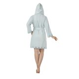 Nuşa Mint Yeşili Dantelli Bambo Cotton Bayan Bornozu Mİnt Yeşili S