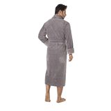 Nuşa Taş Rengi Pitikare Desenli Bambo Cotton Erkek Bornozu Taş 4XL