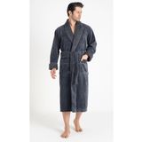 Nuşa Yaka Fitilli Biyeli Bambu Cotton Erkek Bornoz