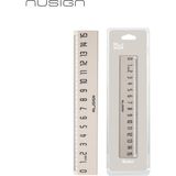 Nusign Nusıgn 15 cm Cetvel Beyaz Abs Plastik Kolay Kavrama Çizim Cetveli