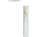 Nusign Nusıgn 15 cm Cetvel Beyaz Abs Plastik Net Ölçekli Ölçüm Cetveli