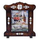 Nusnus Sedef İşlemeli Kartpostallık 24x22 cm No1
