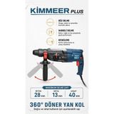 nuspower Profesyonel 850W Darbeli Kırıcı Delici Hilti 28mm Matkap NSP2.28HİLTİ
