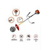 Nuspower Yan Tip Benzinli 58 Cc 5.9 Hp Motorlu Ot Çalı Tırpanı Ultra Profesyonel