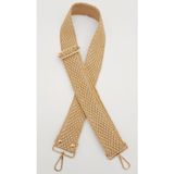 Nusrat Bilişim Çanta Aksesuar 120x5 cm Hasır Model Kolon Çanta Sapı Light Gold Metalli