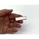 Nusrat Bilişim Çanta Aksesuar 4x1.2 cm Metal Plaka Süs Gümüş Renk 1 Adet