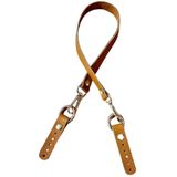 Nusrat Bilişim Çanta Aksesuar 60x1.5 cm Gerçek Deri Açık Taba Renk Çanta Sapı Light Gold Metalli gdks1031