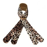 Nusrat Bilişim Çanta Aksesuar 60x3 cm Suni Deri Leopar Renk Çift Çanta Sapı