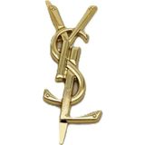 Nusrat Bilişim Çanta Aksesuar 7X3 Cm Gold YSL Metal Plaka Etiket Süs