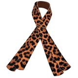 Nusrat Bilişim Çanta Aksesuar 80x3 cm Suni Deri Leopar Renk Çift Çanta Sapı