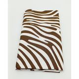 Nusrat Bilişim Çanta Aksesuar 90X50 Cm Duck Astarlık Kumaş Kahve Zebra Desen No:05