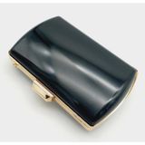 Nusrat Bilişim Çanta Aksesuar Abiye Çanta Kalıbı Oval Kenar Light Gold Metal
