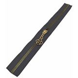 Nusrat Bilişim Çanta Aksesuar Başlıklı Fermuar 30 Cm Light Gold Metal Koyu Gri Renksiz