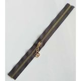 Nusrat Bilişim Çanta Aksesuar Başlıklı Fermuar 30 Cm Light Gold Metal Koyu Vizon