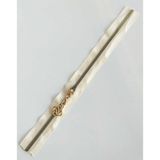 Nusrat Bilişim Çanta Aksesuar Başlıklı Fermuar 30 Cm Light Gold Metal Krem