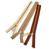 Nusrat Bilişim Çanta Aksesuar Başlıklı Fermuar Set 30 Cm Light Gold Metal (Taba, Krem, Bej)