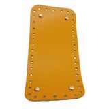 Nusrat Bilişim Çanta Aksesuar Gerçek Deri Hardal Sarı 25X12 cm Dikdörtgen Light Gold Metalli Çanta Tabanı