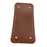Nusrat Bilişim Çanta Aksesuar Gerçek Deri Kızıl Kahve 25X12 cm Dikdörtgen Light Gold Metalli Çanta Tabanı gdtbn07g