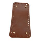 Nusrat Bilişim Çanta Aksesuar Gerçek Deri Kızıl Kahve 25X12 cm Dikdörtgen Light Gold Metalli Çanta Tabanı
