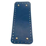 Nusrat Bilişim Çanta Aksesuar Gerçek Deri Lacivert 30X12 cm Dikdörtgen Light Gold Metalli Çanta Tabanı