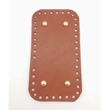 Nusrat Bilişim Çanta Aksesuar Gerçek Deri Taba 15X8 cm Dikdörtgen Light Gold Metalli Çanta Tabanı