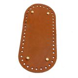 Nusrat Bilişim Çanta Aksesuar Gerçek Deri Taba 25X12 cm Oval Light Gold Metalli Çanta Tabanı