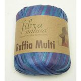 Nusrat Bilişim Çanta Aksesuar Himalaya Rafya, Raffia Multi , Mavi Ebruli