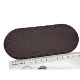Nusrat Bilişim Çanta Aksesuar Koyu Kahve Renk 14x6 Cm Oval Çanta Tabanı Telefon Çantası Tabanı