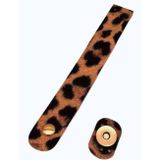 Nusrat Bilişim Çanta Aksesuar Leopar Deri 18x2.3 cm Çanta Kapağı Light Gold Metalli