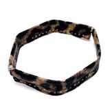Nusrat Bilişim Çanta Aksesuar Leopar Renk Derili Metal Çanta Ağzı 24 Cm