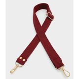 Nusrat Bilişim Çanta Aksesuar Pamuklu Kolon 120X3 Cm Bordo Light Gold Metalli