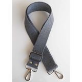 Nusrat Bilişim Çanta Aksesuar Pamuklu Kolon 120X4 Cm Gümüş Metal Koyu Gri