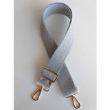 Nusrat Bilişim Çanta Aksesuar Pamuklu Kolon 120X4 Cm Light Gold Metal Açık Gri