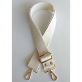 Nusrat Bilişim Çanta Aksesuar Pamuklu Kolon 120X4 Cm Light Gold Metal Krem Renk