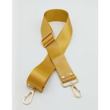 Nusrat Bilişim Çanta Aksesuar Polyester Kolon 120X4 Cm Hardal Light Gold Metalli