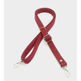 Nusrat Bilişim Çanta Aksesuar Süet Nubuk Bordo 140X2 Cm Çanta Sapı Sürgütlü Gümüş Metal