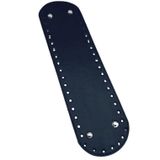 Nusrat Bilişim Çanta Aksesuar Suni Deri 37x10 cm Oval Çanta Taban Lacivert Renk Gümüş Aparatlı