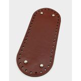 Nusrat Bilişim Çanta Aksesuar Suni Deri Bordo Renk 30X12 cm Oval Çanta Tabanı (Gümüş Aparatlı)