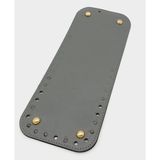 Nusrat Bilişim Çanta Aksesuar Suni Deri Gri Renk 30X12 cm Dikdörtgen Çanta Tabanı (Light Gold Aparatlı)