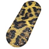 Nusrat Bilişim Çanta Aksesuar Suni Deri Parlak Leopar 20x8 cm Oval Çanta Tabanı