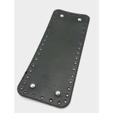 Nusrat Bilişim Çanta Aksesuar Suni Deri Siyah Renk 30X12 cm Dikdörtgen Çanta Tabanı (Gümüş Aparatlı)