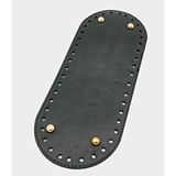 Nusrat Bilişim Çanta Aksesuar Suni Deri Siyah Renk 30x12 Cm Oval Çanta Tabanı (light Gold Aparatlı) Renksiz
