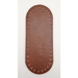 Nusrat Bilişim Çanta Aksesuar Suni Deri Taba Renk 20X8 cm Oval Çanta Tabanı