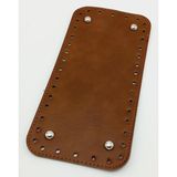 Nusrat Bilişim Çanta Aksesuar Suni Deri Taba Renk 25X12 cm Dikdörtgen Çanta Tabanı (Gümüş Aparatlı)